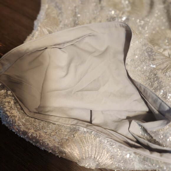 Elliatt Caledonia Sequin Mini Shift Dress NWOT Silver XXL - Picture 7 of 9